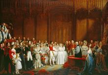 The wedding of Queen Victoria and Prince Albert.
