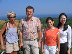 Acadia Center English students from Italy, Germany, Colombia, and Thailand.