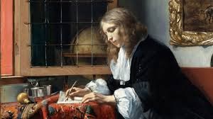 A Man Writing a Letter, by Gabriel Metsu
