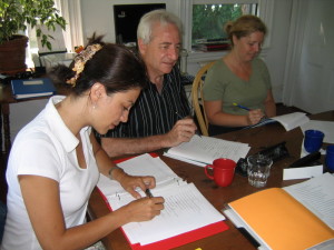 Acadia Center intensive English course students.