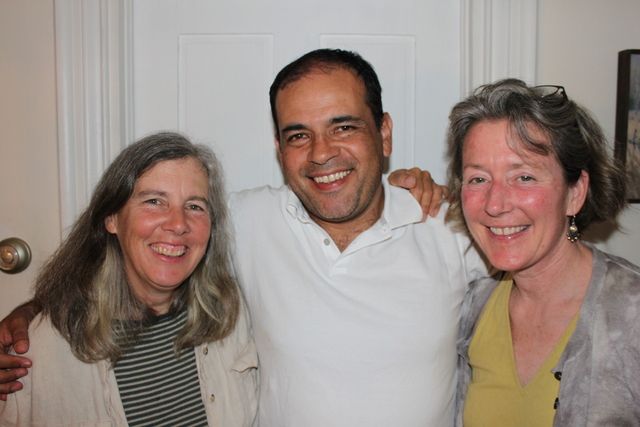 Acadia Center student with teachers Nancy and Corinne.