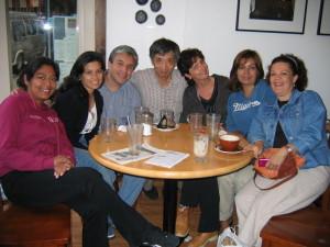 Acadia Center students at a cafe.