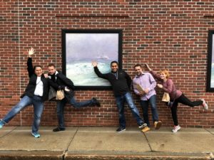 Acadia Center English students visit Rockland's Farnsworth Art Museum.